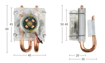 Радиатор Raspberry Pi 4 и 3, низкий уровень ICE Tower