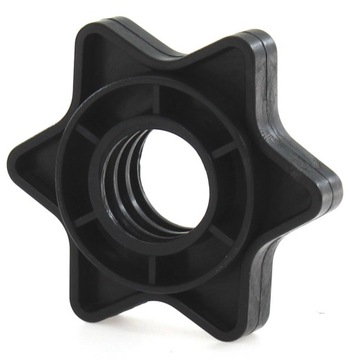 ШЕЙНЫЕ ЗАЖИМЫ ВИНТ-ЗВЕЗДА 25 ММ ПЛАСТИКОВАЯ ГАЙКА С ЧЕРНОЙ РЕЗЬБОЙ