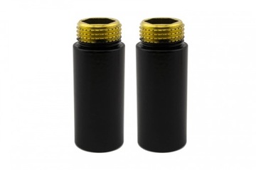 Przedłużka czarny mat dł. 50 mm GZ 1/2 x GW1/2 2sz