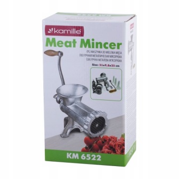 РУЧНАЯ МЯСОРУБКА STRONG ЧУГУННАЯ НАБОРКА KAMILLE NO 8.