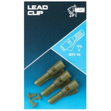 Bezpieczny Klips Z Bolcem Nash Lead Clip 10 szt