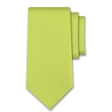 ZIELONY PISTACJOWY KRAWAT JEDNOLITY GŁADKI 6 cm