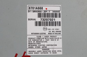 РАДИО+ТЮНЕР 8701A668 MITSUBISHI ASX 10-19