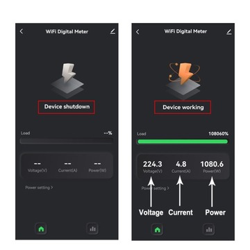 Счетчик энергии Tuya WiFi 80А, трансформаторный терминал