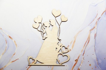 Свадебное украшение для молодой пары. Персонализация. Декупаж.