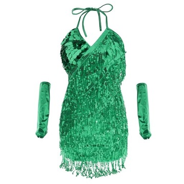 Женское латиноамериканское платье для тренировок.