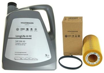 FILTR OLEJU 06D115562 + OLEJ 0W30 5L ORYGINAŁ VAG