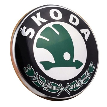 LOGO ZNACZEK EMBLEMAT SKODA SUPERB II PRZÓD / TYŁ