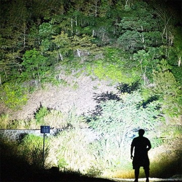 Портативный мощный светодиодный фонарик с аккумулятором USB