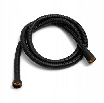 Душевой набор смеситель + трубка черный - Yoka