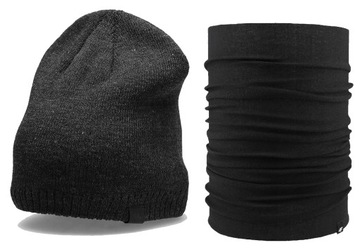 KOMIN + CZAPKA zimowa 4F Z21 CAM002 + BANU001 blak