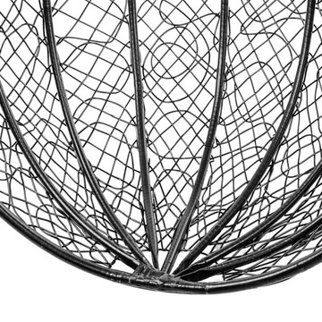 ПОДВЕСНОЙ САДОВЫЙ СТУЛ COCOON БОЛЬШАЯ КОРФУ КОРФУ, ЧЕРНЫЙ, КРАСНАЯ ПОДУШКА