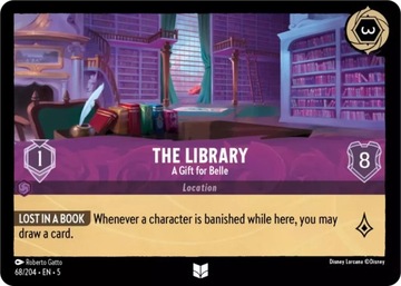 Disney Lorcana 5SSK #068 The Library - A Gift for Belle