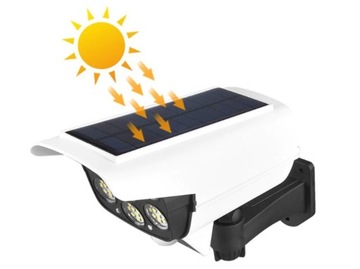 Atrapa kamery solarna Lampa LED Czujnik Ruchu