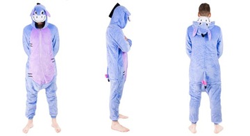 KOSTIUM ONESIE KIGURUMI KOMBINEZON PIŻAMA JEDNOCZĘŚCIOWA CIEPŁY DRES M