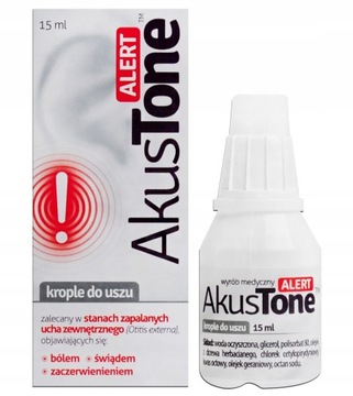 AkusTone ALERT stany zapalne ucha 15ml