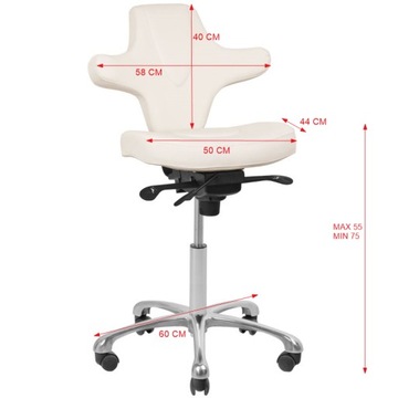 AZZURRO SPECIAL 052 БЕЛЫЙ КОСМЕТИЧЕСКИЙ СТУЛ