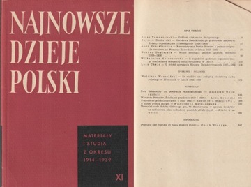 NAJNOWSZE DZIEJE POLSKI 1914-1939 tom XI