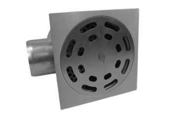 Боковой слив DN100, нержавеющая сталь AISI304