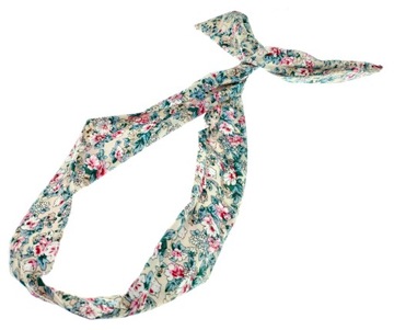 Opaska do włosów zwijka tkanina elastyczny drucik dł. 84cm szer. 5cm Solida