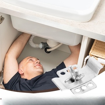 WSPORNIK MOCOWANIA ZLEWU KLIPS NAPRAWCZY ZACISKI POD MONTAŻ BEZ WYKRAWANIA 10 ZESTAWÓW