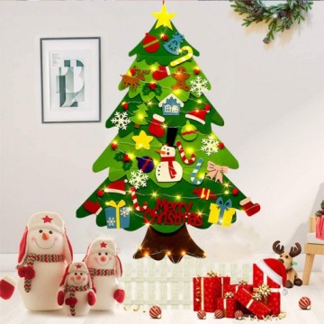 Рождественская елка из фетра Детская елка + светодиод 100 см