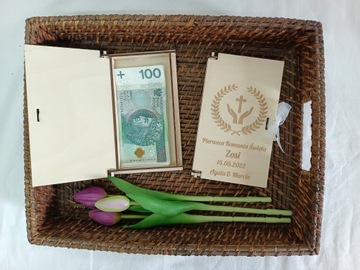 конверт КОРОБКА ДЕНЬГИ причастие ГРАВИРОВКА подарок