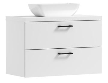 Подвесной шкафчик для ванной комнаты с умывальником-накладкой LUNA 80 COLORS ПРОИЗВОДИТЕЛЬ