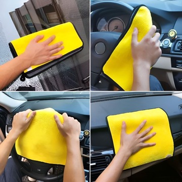 ПУШИСТОЕ ПОЛОТЕНЦЕ ДЛЯ СУШКИ АВТОМОБИЛЯ ТКАНЬ ИЗ МИКРОФИБРЫ 30х60см 500GS