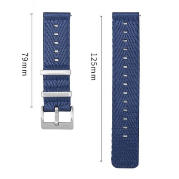 Pasek do zegarka typ Seatbelt 22mm kolor beżowy