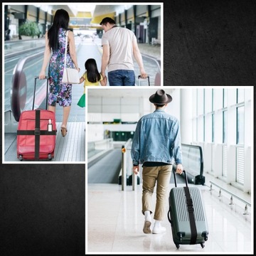 РЕМЕНЬ БЕЗОПАСНОСТИ ДЛЯ ЧЕМОДАНА, СУМКИ ДЛЯ БАГАЖА, STRONG TASTE, TRAVEL, ЧЕРНЫЙ