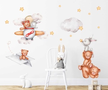 наклейки стикер стены для детей Misie 300