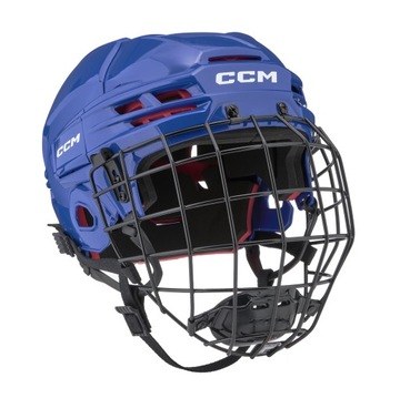 CCM Tacks 70 Combo Senior Kask hokejowy z kratą niebieski