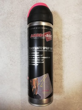 MARKER SPRAY DROGOWY FLUO ZNACZNIK GEODEZYJNY RÓŻO