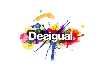 DESIGUAL WZORZYSTA BLUZKA RĘKAW 3/4 (L)