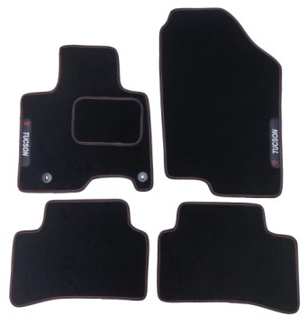 HYUNDAI TUCSON IV с 2020 года - бархатные коврики с ВЫШИВКОЙ