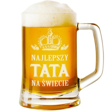 KUFEL NA PIWO PREZENT DLA TATY NA DZIEŃ OJCA GRAWER Z IMIENIEM