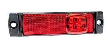 OBRYSÓWKA TYLNA LAMPA OBRYSOWA CZERWONA Z ODBLASKIEM FT-018C Naczepa Laweta