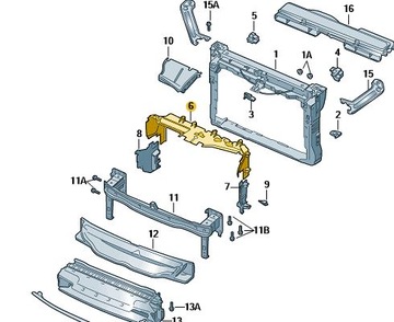 Kierownica powietrza 5E3121285A GÓRNA OCTAVIA IV 4