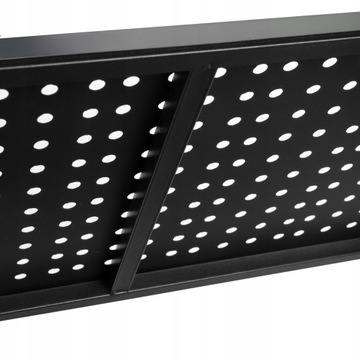 Металлический склад стойка сложена на колесах Black 4 Mobile Loft полки