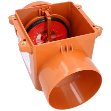 Штормовая задвижка 160 мм ОБРАТНЫЙ КЛАПАН Канализационная заслонка БЛОК АНТИ-РАС