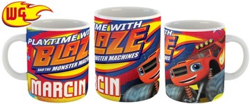 КОМПЛЕКТ ФУТБОЛКА+КРУЖКА BLAZE AND MEGAMACHINE+ИМЯ Y5