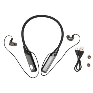 neckband bluetooth headphone noise reduction support plug in wireless neckb