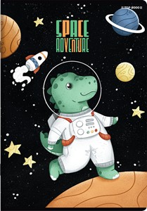 Zeszyt Top 2000 Space A5 16 kartek w 3-linię kolorową