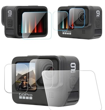 SZKŁO HARTOWANE OBIEKTYW 2xLCD DO GOPRO HERO 10