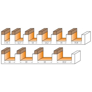 Фреза прямая CMT с подшипником 912.160.11B