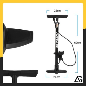 НАПОЛЬНЫЙ АВТОМОБИЛЬНЫЙ ВЕЛОСИПЕДНЫЙ НАСОС С МАНОМЕТРОМ ДЛЯ ВЕЛОСИПЕДНЫХ МЯЧИКОВ