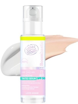 FaceBoom Tinted ochronne serum SPF 50_Mikrokapsułki z Pigmentem