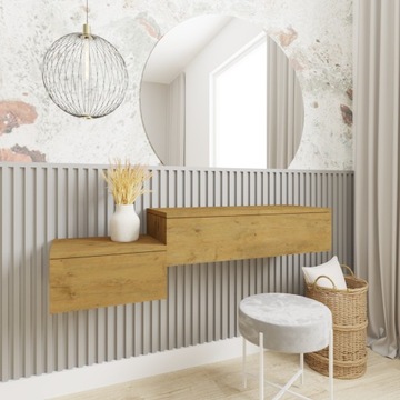 AVA прикроватная тумбочка 30см Дуб ЛАНСЕЛОТ Подвесной