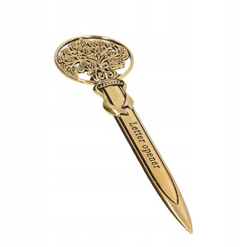 НОЖ ДЛЯ ПИСЬМОВ РЕТРО ЭЛЕГАНТНЫЙ ЛЕГКИЙ МЕТАЛЛ НОЖ 12,8 СМ, ЗОЛОТО